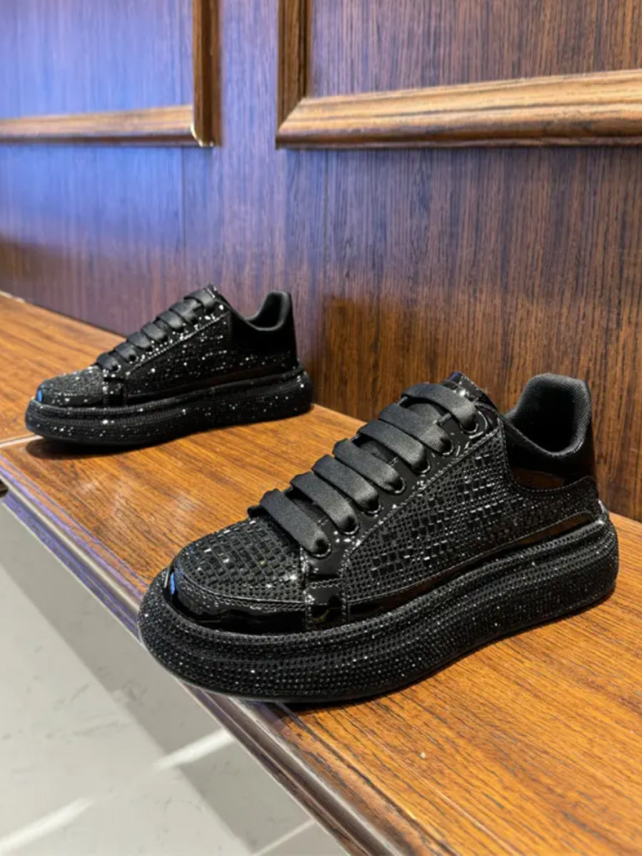 Thickness Increasing Sports Fashion Sports Casual Shoes Product information: Shoe Upper material: Mesh Closing method: lace-up Shoe Manufacturing Process: glued shoes Toe cap style: round head Heel style: thick bottom Sole material: rubber Color classific