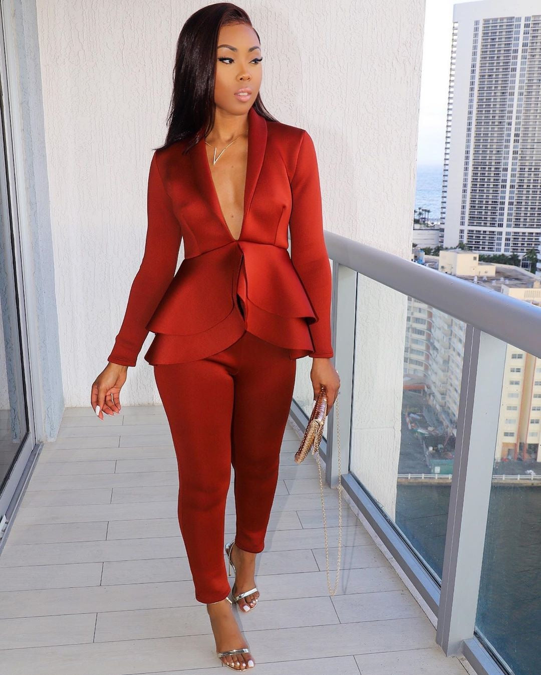 Suit Coat Shorts Suit Women's Suit Product information: Pattern: solid color Color: white-1, black-2, burgundy-3, Blue-4, orange-5, pink-6, Red-7, dark green-8, yellow-9, khaki 10 Top sleeve length: long sleeve Pants length: pants Size: small, medium, lar