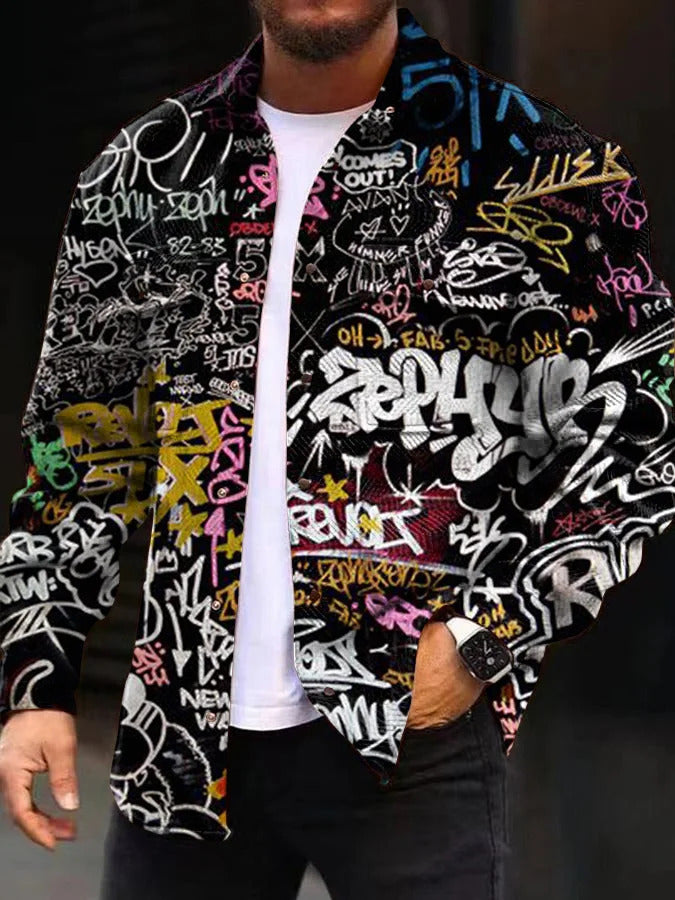 Printing Lapel Men's Jacket Single-breasted Plaid Top Product information: Pocket Style: Dimensional patch pocket Suitable for people: Youth Version: Regular Lining composition: Polyester Fiber (polyester) Content of lining ingredients: 10 Thickness: ordi