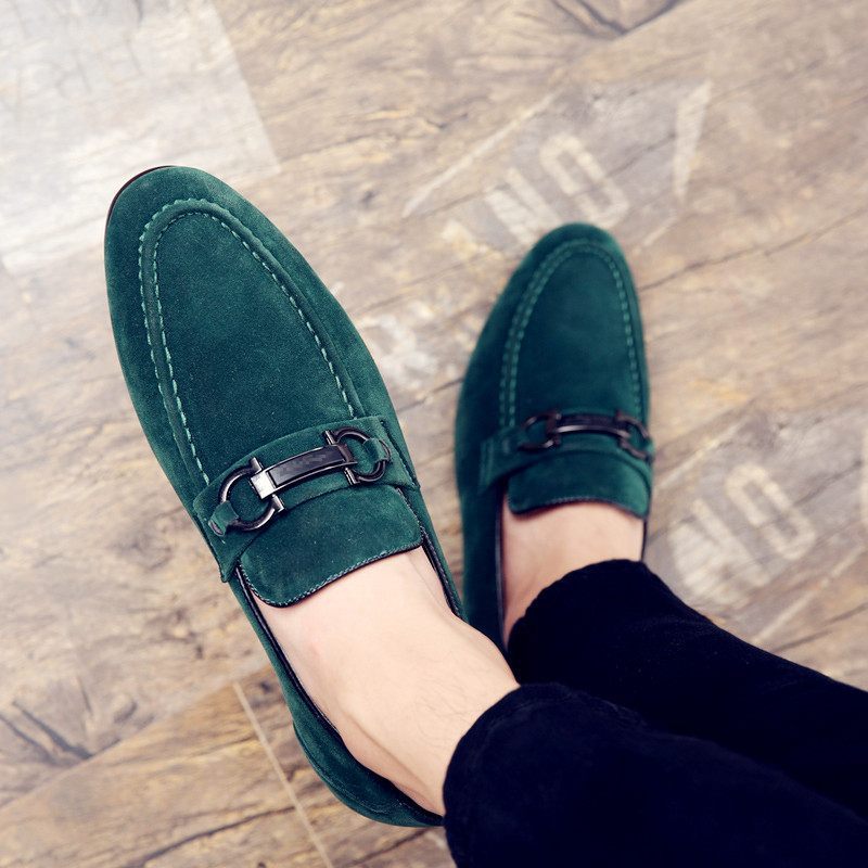 Men's Peas Shoes, Lazy Shoes, Pointed Toe Shoes, England Product information: Style: Korean Applicable gender: male Pattern: solid color upper material Toe shape: leather toe cap Heel height: flat heel Function: Breathable Style: Peas shoes Sole Material: