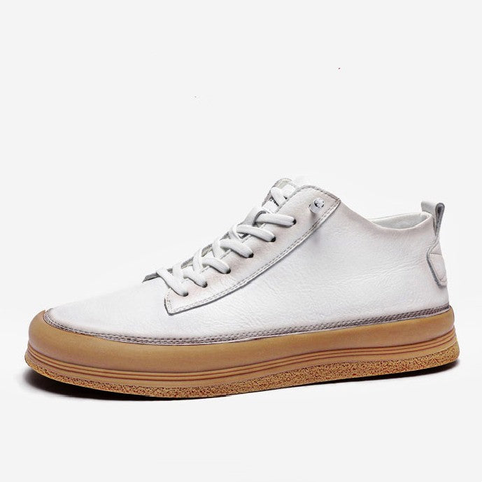 Men's Casual Shoes Leather Soft Soled Black Leather Shoes For Men Product information: Function: wear-resistant Closure mode: lanyard Size: 38 39 40 41 42 43 44 Pattern: Solid color Style: Casual Color classification: Black and white Toe style: round toe