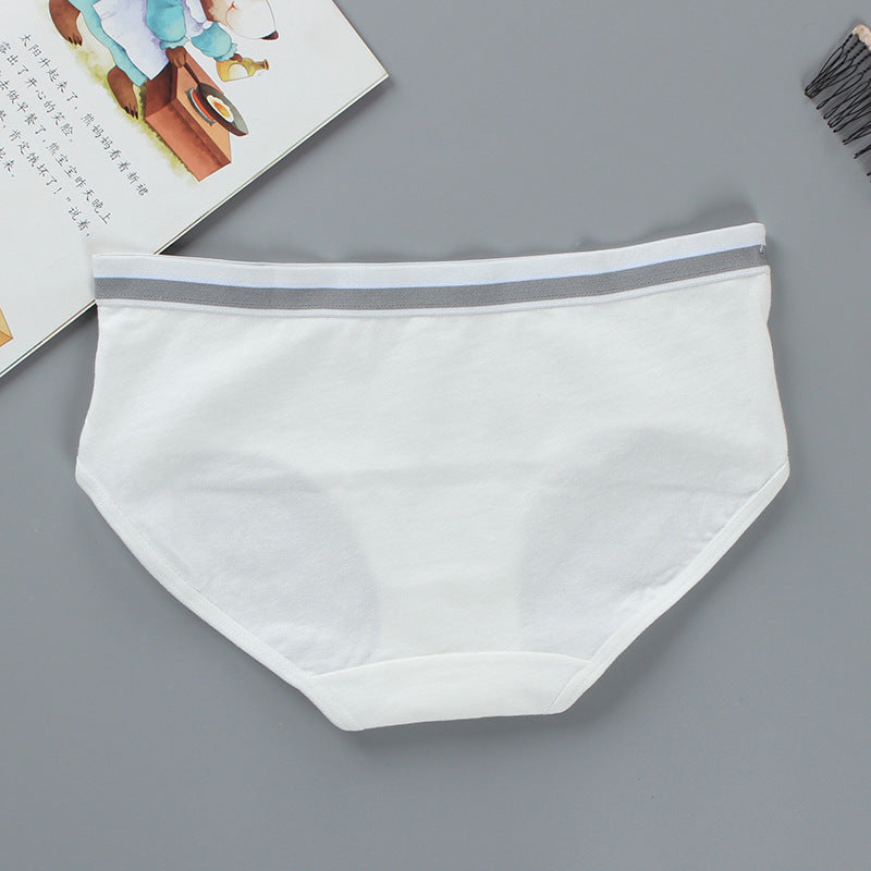 Sports Letter Breathable Briefs Head Product information : Main fabric composition: cotton Content of main fabric components: 95(%) Color: white, gray, black, pink, skin color Average size Size introduction: average size, waist flat 30cm*2 waist stretch 3