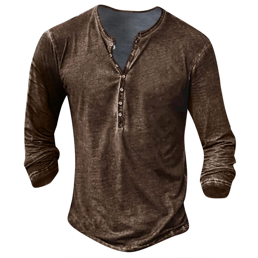 Men's Long Sleeve Digital Printing Long Sleeve Sports And Leisure Product information: Color: white, light gray, dark gray, black, brown Size: M,L,XL,XXL, XXL,XXXXL Style: pullover Fabric name: cotton blend Main fabric composition: Polyester Fiber Suitabl