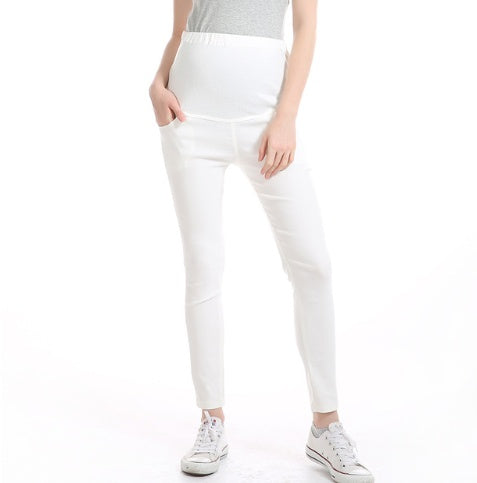 Spring pregnant women wild trousers pants size hip Pants length Foot Depth Than 37.5 101 11 35.5 21.5 l 39 120 11.5 36 22 xl 41 103 12 36.5 22.5 2xl 42.5 104 12.5 37 23 3xl 44 105 13 37.5 23.5 Size chart is for reference only, everything is subject to the
