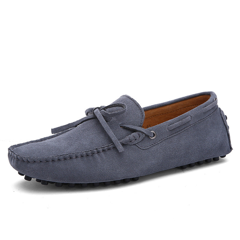 Dual purpose comfortable driving shoes Style: Leisure Applicable gender: Male Pattern: solid color Upper material: cow suede (frosted leather) Sole material: Rubber US UK Europe Australia China Japan 6 5 38 5 39 23.5 7 6 39 6 41 24.5 7.5 6.5 40 6.5 – 25 8