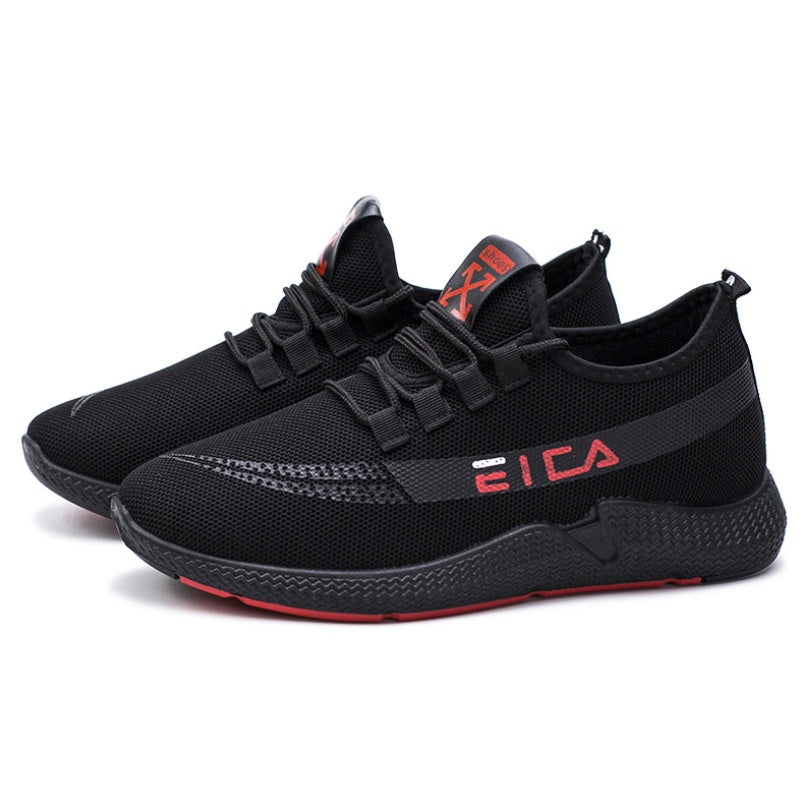 spring new men's single shoes Korean version of the tide sports shoes lightweight wear-resistant breathable students a generation Upper material: cotton cloth Sole Material: Rubber Thickness: single Style; single shoes spring new men's single shoes Korean