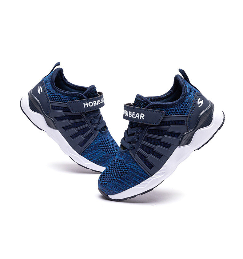 Children's Shoes, Boys' Sports Shoes, Casual Fly-knit Shoes Overview: Unique design, stylish and beautiful. Good material, comfortable feet. A variety of colors, any choice. Specification: Fashion element: Velcro Boots: Boys' sneakers Upper material: Arti
