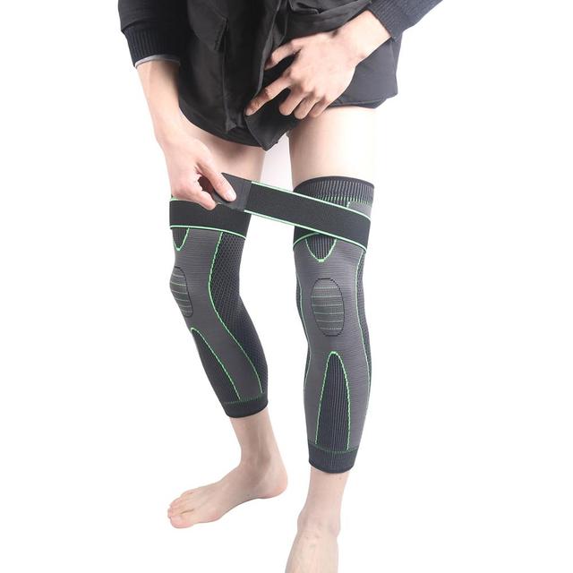 Compression Knee Pads Support Introducing the Compression Knee Pads Support Sleeve Protector Elastic Kneepad Brace Spring Support! This product is perfect for anyone who wants to protect their knees while participating in outdoor activities such as volley
