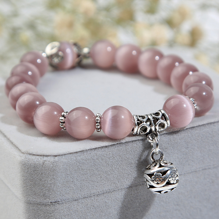 Natural opal beads bracelets crystal fashion women bracelet vintage stainless steel braceletes for women Item Type: Bracelets Material: Semi-precious Stone Style: Classic Gender: Women Bracelets Type: Charm Bracelets Function: Trendy Product number: Brace
