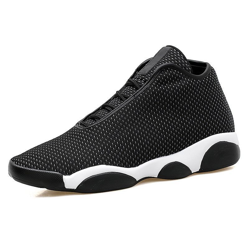 Flying woven mesh breathable casual shoes Function: Breathable Inside material: mesh Suitable for venues: plastic, floor, runway, road pattern: plain Outsole material: PU Upper height: high Sole material: PU Flying woven mesh breathable casual shoes Funct