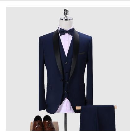Mens Suits 3Pcs Formal Casual Slim High Quality Stylish Sets Threshold: single row and one button Fabric Name : Cotton Blend Main fabric composition: cotton The content of the main fabric component: 30 (%) Applicable scene: leisure Collar type: Green frui