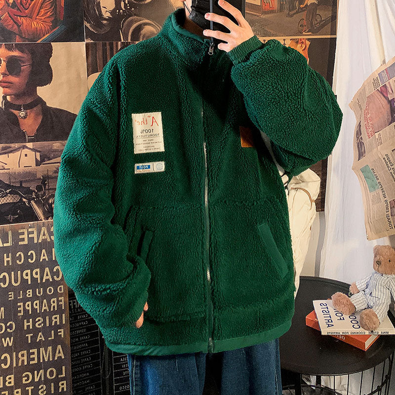 Lamb Wool Coat Loose Plus Size Thick Cotton Coat @font-face{font-family:"Times New Roman";}@font-face{font-family:"宋体";}@font-face{font-family:"Calibri";}p.MsoNormal{mso-style-name:正文;mso-style-parent:"";margin:0pt;margin-bottom:.0001pt;mso-pagination:non