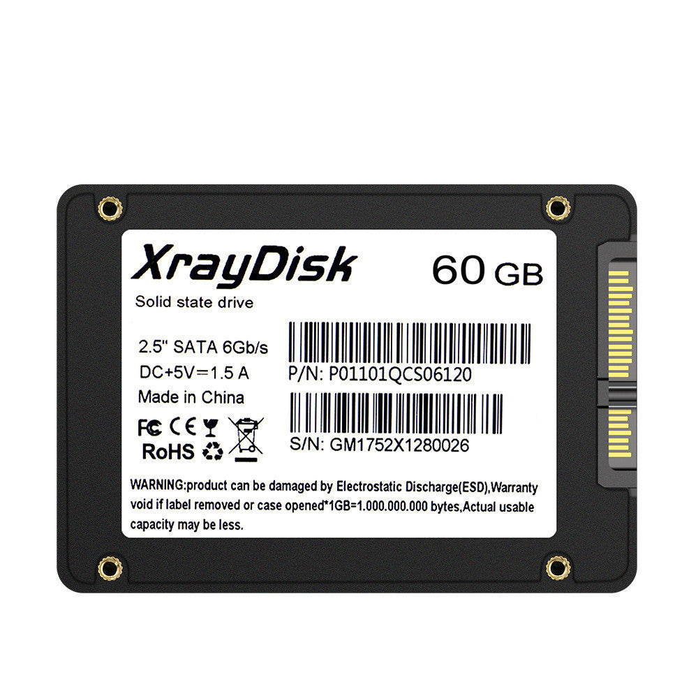 Desktop notebook hard drive 2.5 inch solid state drive Interface type: SATA3 interface Hard disk size: 2.5 inches Write data transfer rate: 280-480 (MB/s) Reading data transfer rate: 380~550 (MB/s) Flash memory architecture: TLC/QLC Applicable type: deskt