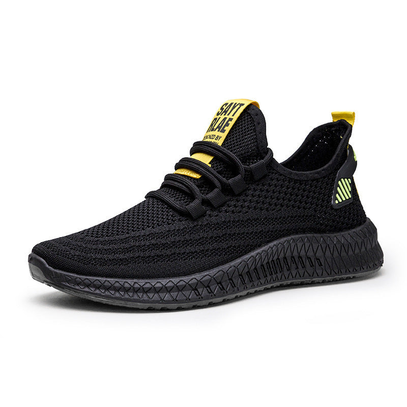 Flying woven breathable mesh casual shoes Toe shape: round head Heel height: low heel (1-3cm) Sole technology: Viscose shoes Insole material: PU Flying woven breathable mesh casual shoes Toe shape: round head Heel height: low heel (1-3cm) Sole technology: