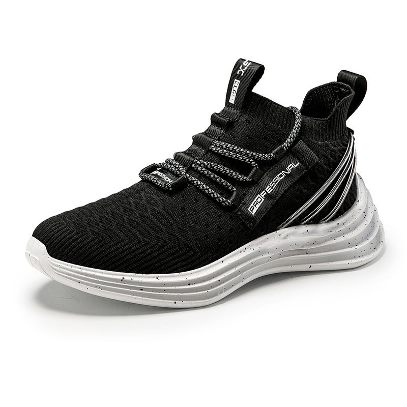 Breathable fly woven casual sports light running shoes Style: mesh shoe upper height Low cut: toe Shape: round head Heel height: low heel (1-3CM) Sole craft: viscose shoes Insole material: EVA Style: Sports Function: breathable, balanced, lightweight, non