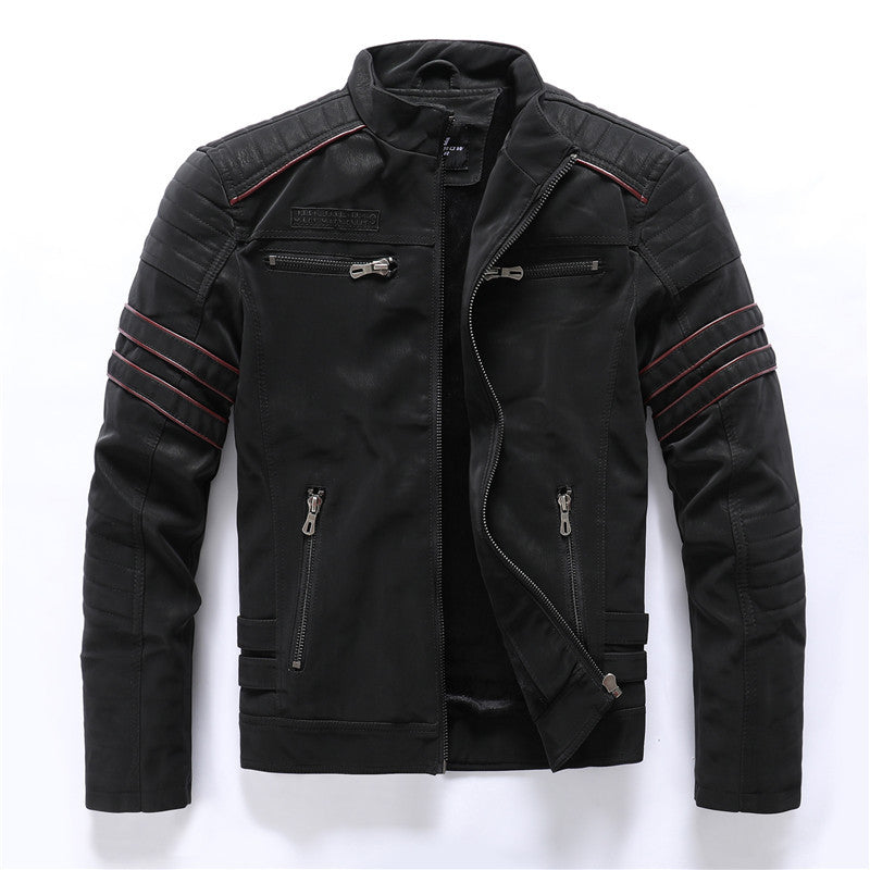 Men Fashion Pu Leather Jackets Coats u nit: cm size b ust h em width shoulder sleeve M 52 47 45.5 63.5 L 54 49 47 65 XL 56 51 48.5 66.5 2XL 58 53 50 68 1. Asian sizes are 1 to 2 sizes smaller than European and American people. Choose the larger size if yo