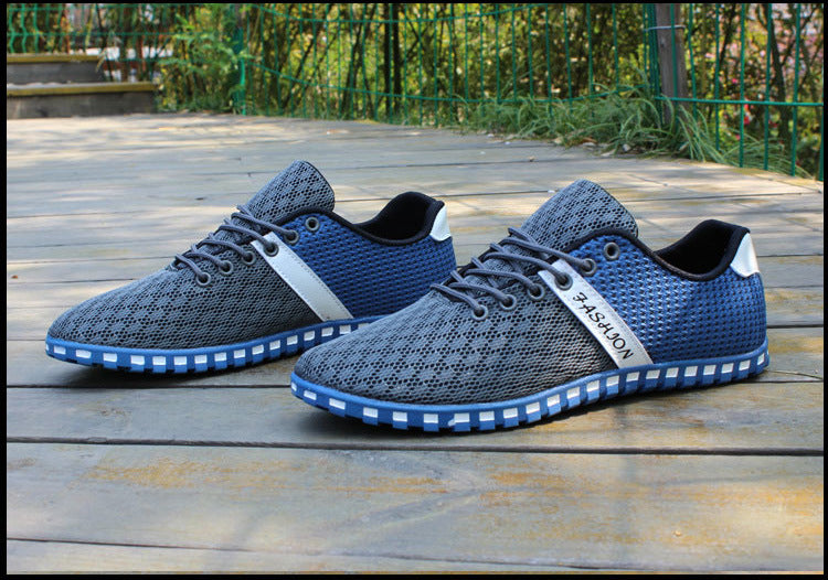 Men's Breathable Casual Shoes Mesh Sneakers Product information: Color: 830 Blue, 830 Black Heel height: low heel (1-3CM) Heel shape: flat heel Size: 39, 40, 41, 42, 43, 44 Sole craft: viscose shoes Cutting depth: High mouth (above 11cm) Sole material: ru
