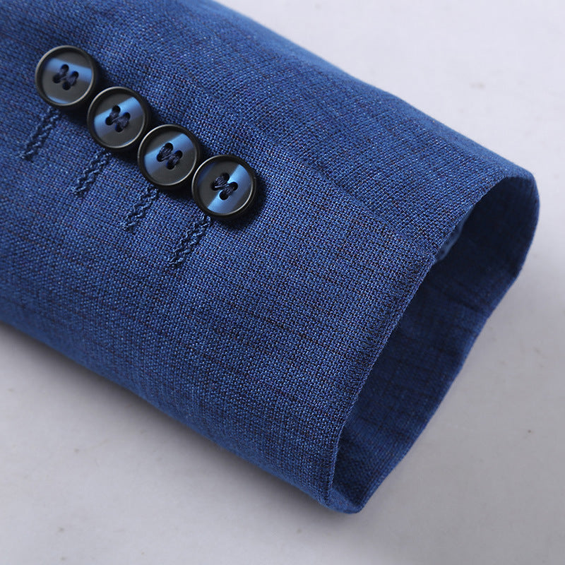 Men's casual suits Main fabric composition: polyester fiber (polyester) 1. Asian sizes are 1 to 2 sizes smaller than European and American people. Choose the larger size if your size between two sizes. Please allow 2-3cm differences due to manual measurem