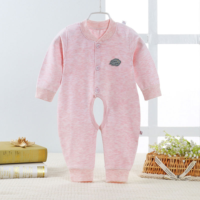 Spring and summer new baby clothes Applicable gender: neutral/male and female Sleeve length: long sleeve Hooded or not: not hooded Listing year season: Summer 2019 Flat car stitch pitch 12~14 stitches/3cm: Yes Whether the hair/remnant thread ends are trim