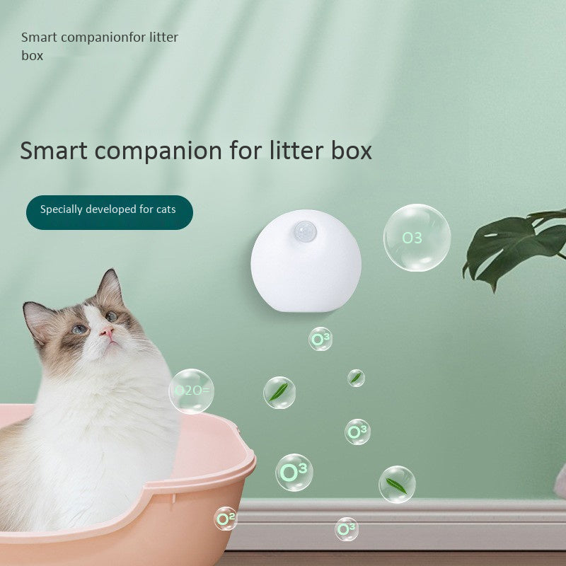 Smart Pet Deodorizer Home Litter Basin Companion Air Purifier Overview 1. Deodorant without fragrance, does not contain any harmful substances to cats, one-piece molding without the filter. 2. 360° smart sensor cat in and out, which can accurately sense t
