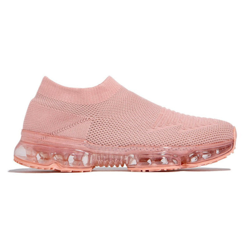 Mesh Fly Woven Casual Shoes Women's Flat Air Cushion Single Pedal Outdoor Shoes Product Information: Sole Material: Rubber Inside material: mesh Upper height: low to help Heel shape: thick bottom Sole craft: viscose shoes Wearing style: sleeve/overshoes F