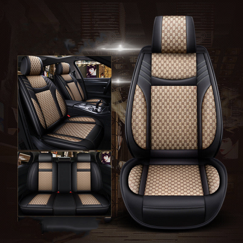 Linen Car Seat Cover Four-Season Universal Seat Cover Product Information: Material: Linen Style: Standard Applicable gift-giving occasions: weddings, birthdays, holidays, housewarming, trade fairs, advertising promotions, employee benefits, anniversary c
