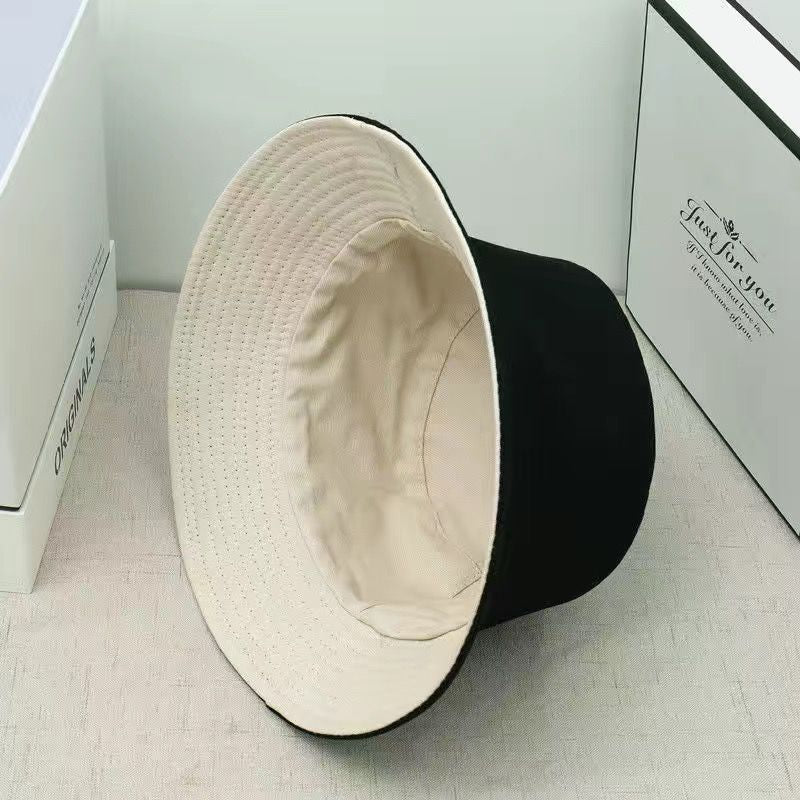 Hip-Hop Double-Sided Fisherman Hat Embroidered Summer Sun Hat Fisherman Hat Korean Trend Couple Fisherman Girl Product Information Product Category: Fisherman Hat Applicable Gender: Neutral/Male And Female Material: Cotton Style: All-Match Weaving Method: