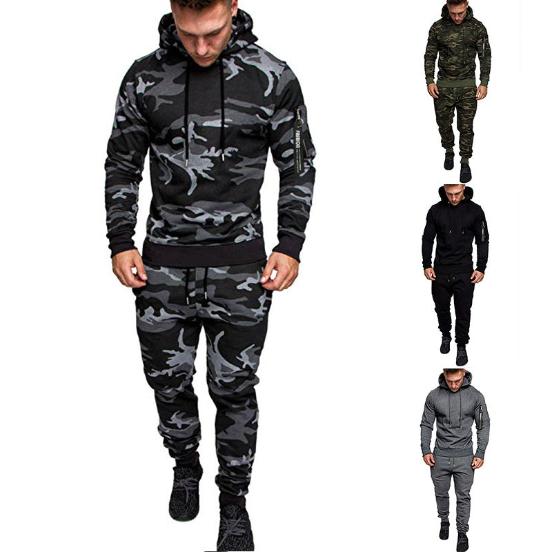 New Style Zipper Hooded Solid Color Sweatshirt Sports Trousers Suit Product information: Style: British Thickness: General Length: trousers Top style: coat Top sleeve length: long sleeve Whether Hooded: Hooded Fabric name: Other Main fabric composition: p