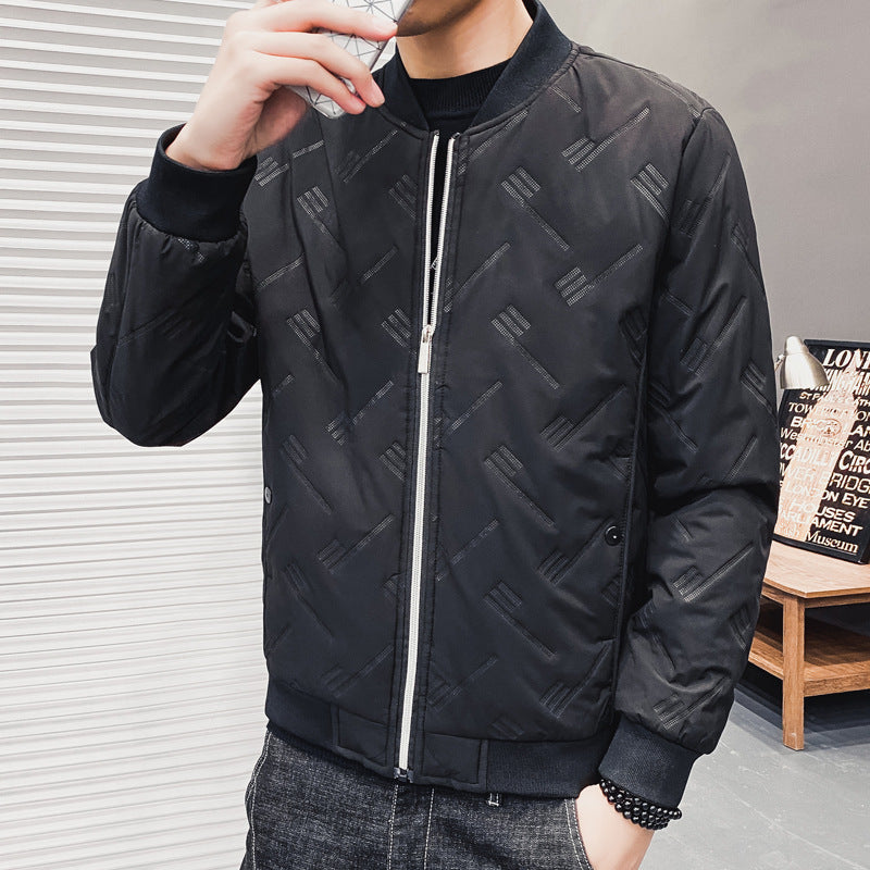 Casual Young And Middle-Aged Thickened Short Cotton Shirt Men Product information: Placket: zipper Filling: cotton Suitable for the crowd: teenagers Main fabric composition: polyester fiber (polyester) The content of the main fabric ingredient: 100 (%) Li