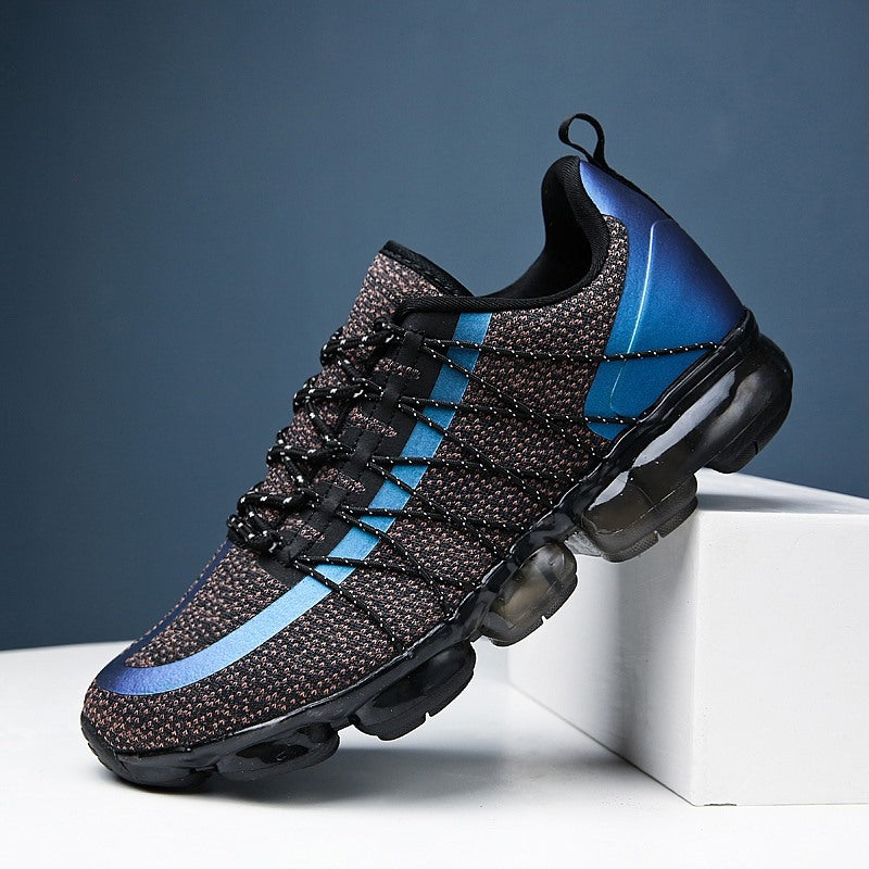 Men's Shoes Sports Shoes Breathable Full Air Cushion Running Shoes Product information Applicable gender: male Pattern: Floral Upper material: flying weave Sole material: air cushion Wearing style: front tie Upper height: low Toe shape: round head Sole cr