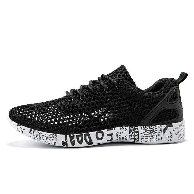 Casual Men's Shoes Breathable Sneakers Match Hollow Lace Board Shoes Product information: Product category: sportswear casual shoes Suitable age: adults Style: Sports Function: breathable, balanced, light, wear-resistant, anti-skid Suitable for the season