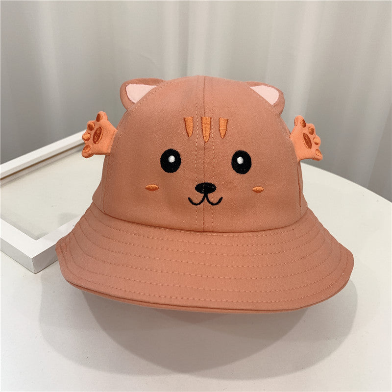 New Products Kitten And Frog Sun Hat Small Pot Hat Baby Hat Product Information Product category: fisherman hat Applicable gender: neutral/male and female Material: cotton Suitable season: summer, spring Size: Children (head circumference 48CM) New Produc