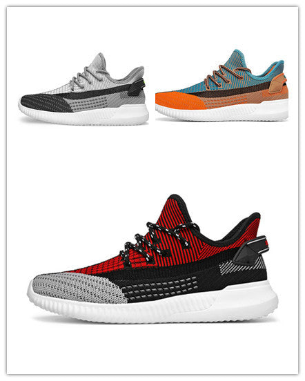Flying Woven Mesh Shoes Korean Style All-Match Fashionable Coconut Shoes Details: Product Category: Coconut Shoes Style: Leisure Function: Quick-drying, breathable, lightweight, non-slip Wearing style: Front tie Popular elements: Weaving, stitching, cross