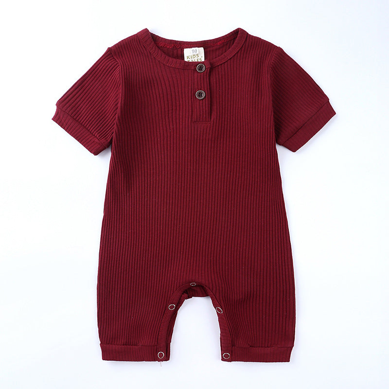 Baby Bag Fart Clothes Pit Striped Crawling Clothes Product information: Fabric name: Cotton Main fabric composition: cotton Main fabric ingredient content: 95 (%) Security level: Class B Closed style: pullover Style: short climb Suitable height: 60,70,80,