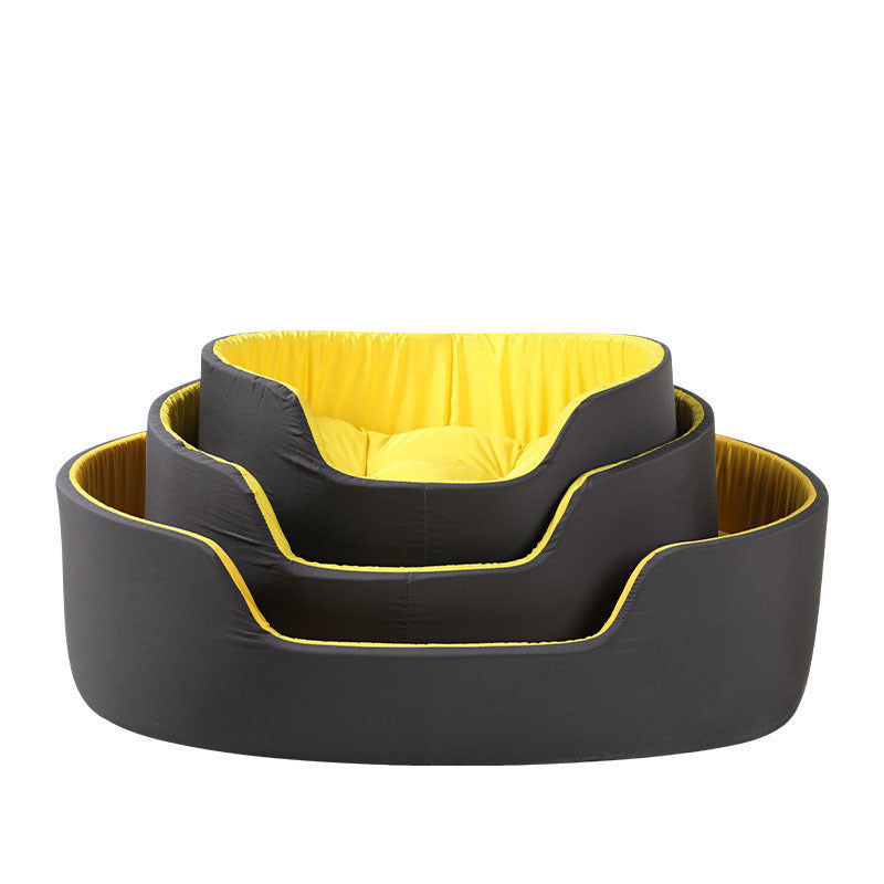 New winter pet kennel Universal washable dog kennel for all seasons Winter warm and deep sleep cat kennel for cats Product information Material: Cloth Product category: pet nest Size: S size 49cm*35cm, M size 57cm*40cm, L size 73cm*50cm, New winter pet ke