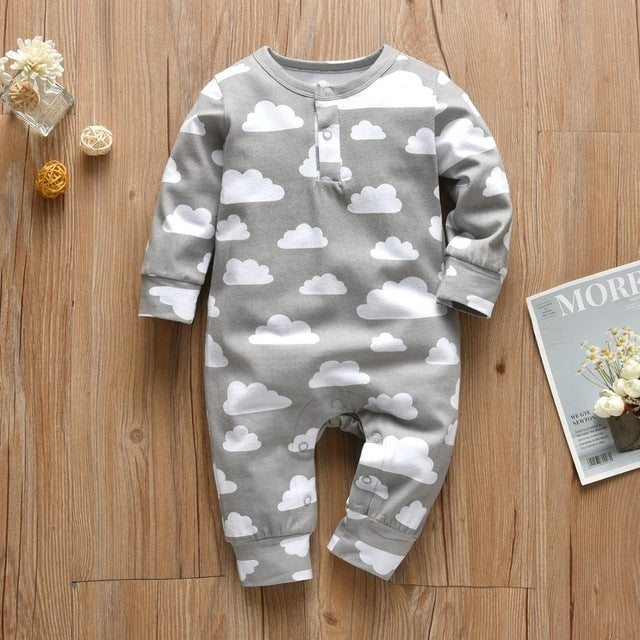 Newborn Baby Boys Girls Romper Jumpsuit Infant Kids Clothes Specification: Category: Jumpsuit Fabric: Cotton denim Applicable gender: Female Size chart: Note: 1. Asian sizes are 1 to 2 sizes smaller than European and American people. Choose the larger siz