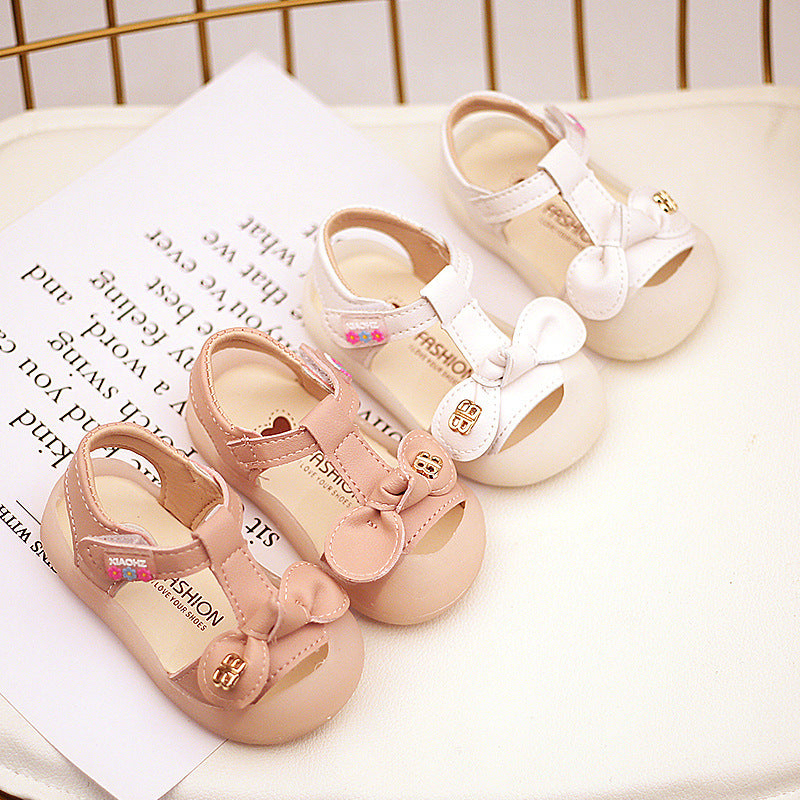 Girls' Shoes, Toddler Shoes, Baby Shoes, Baby Shoes, Casual Shoes, Soft-Soled Non-Slip Toe Shoes Product information: Upper material: synthetic leather Sole Material: Rubber Color: white, pink Size: 15-19 yards (5 pairs in one hand), 15 yards / inner leng