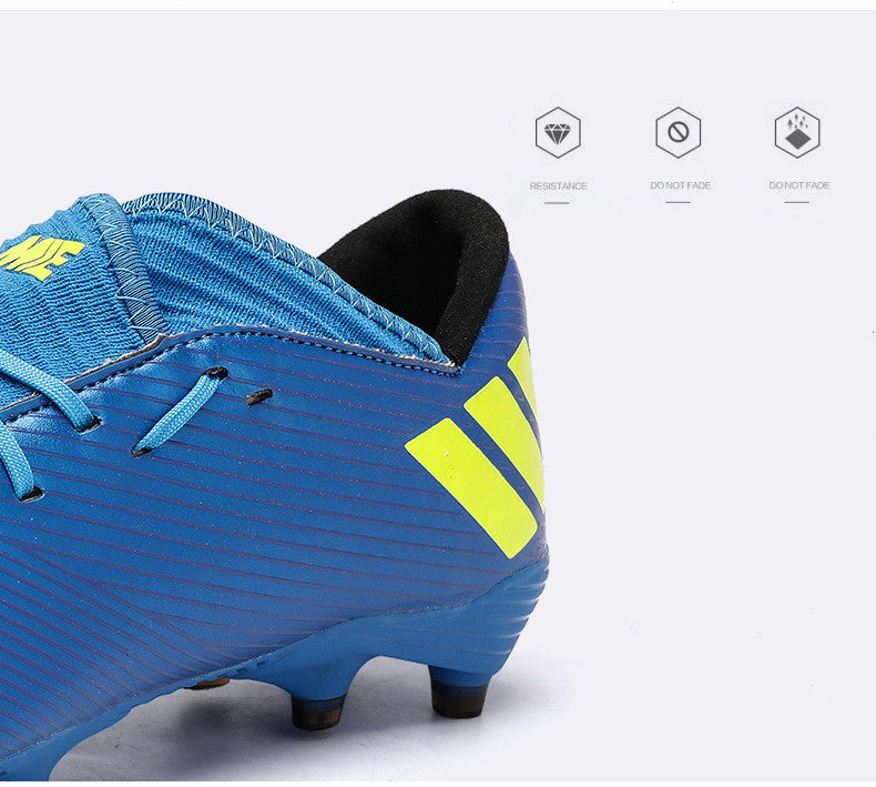 Outdoor High-top Football Boots Turf Soccer Cleats Kids AG Women Soft Football Shoes Product information Wearing style: front tie Function: non-slip Thickness: ordinary thick Processing method: printing Inventory type: whole order Inside material: mesh Su