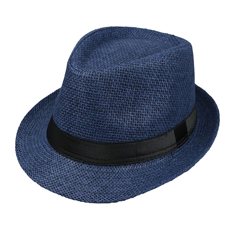 Monofilament Straw Hat Solid Color Parent-child Cool to wear This hat is suitable for travel Product Details Material: Papyrus Pattern: Light board Suitable season: autumn, summer Hat top style: flat top Hat style: short brim Color: black, white, milky wh