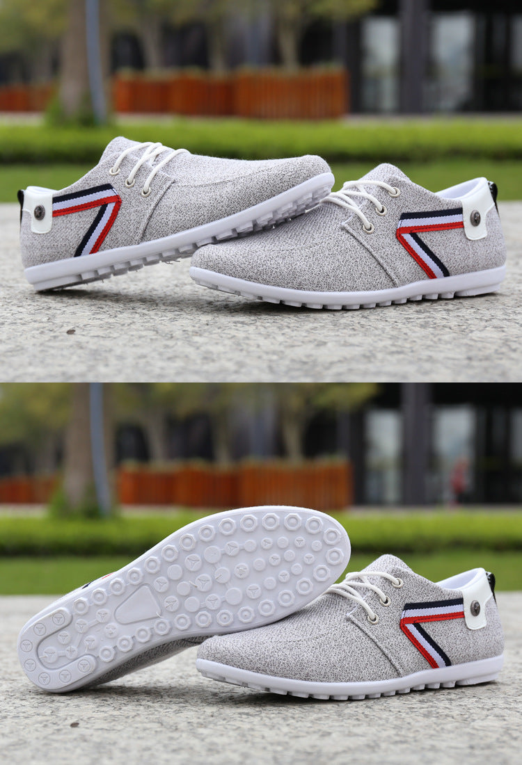 Men'S Soft-Soled Canvas Shoes, Sports And Leisure Old Beijing Cloth Shoes, Peas Shoes Product informatio: Toe shape: Round head Upper material: Canvas Style: Leisure Applicable gender: Male Popular elements: Color stitching, totem Heel height: Low heel (1