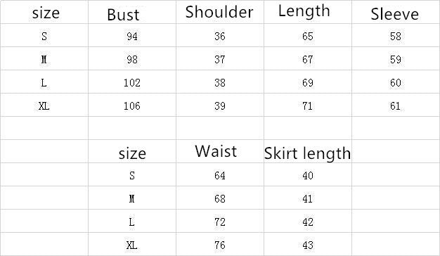 Small Suit Jacket Short Skirt Temperament Suit Product information: Other others: main fabric composition The weight of the main fabric composition: 1096-9% Pattern: Other Style: temperament celebrity/little fragrance Sleeve length: long sleeve Popular el
