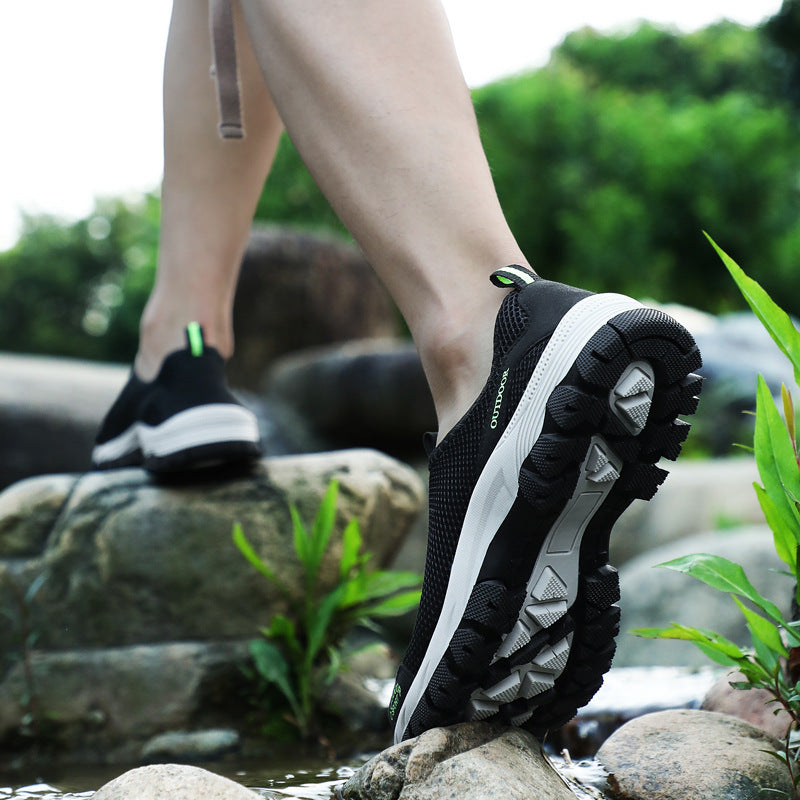 Men's Casual Tennis Shoes And Sports Shoes Product information: Popular element: shallow mouth Heel shape: flat heel Inner material: mesh Suitable season: summer, spring, autumn Gender: Male Pattern: solid Upper material: mesh Sole material: TPR Suitable