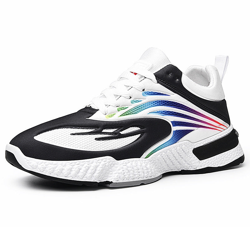 Colorful Casual Shoes Flying Woven Men's Shoes Trend Sports Shoes Men Product category: sports casual shoes Function: Breathable Suitable season: summer, winter, spring, autumn Applicable gender: male pattern: plain Heel height: low heel (1-3CM) Color: bl