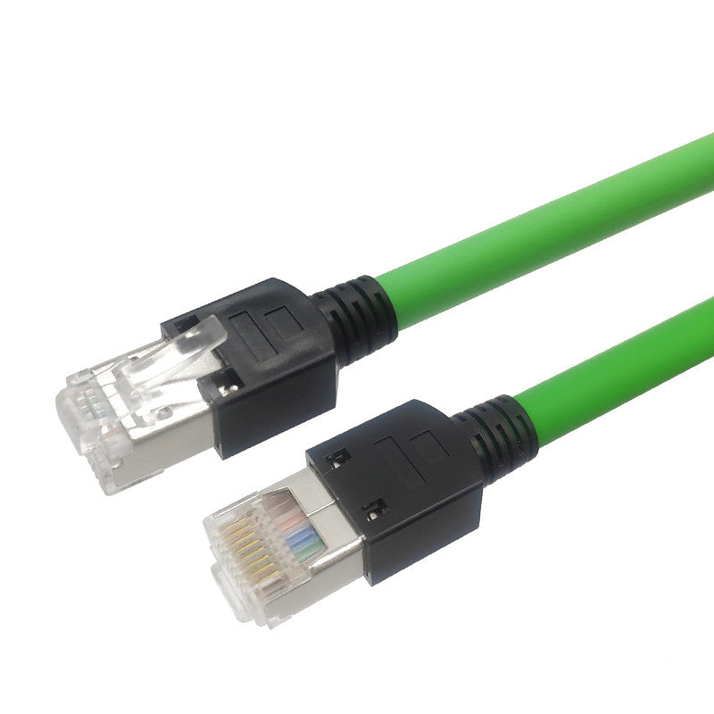 PROFINET network cable servo EtherCAT Taida Beifu shielding product industrial super class 6 gigabit network cable Product information: Network cable type: twisted pair Black super six types of flexibility Length: 0.2m 0.3m 0.5m 1.0m 1.5m .. Outer diamete