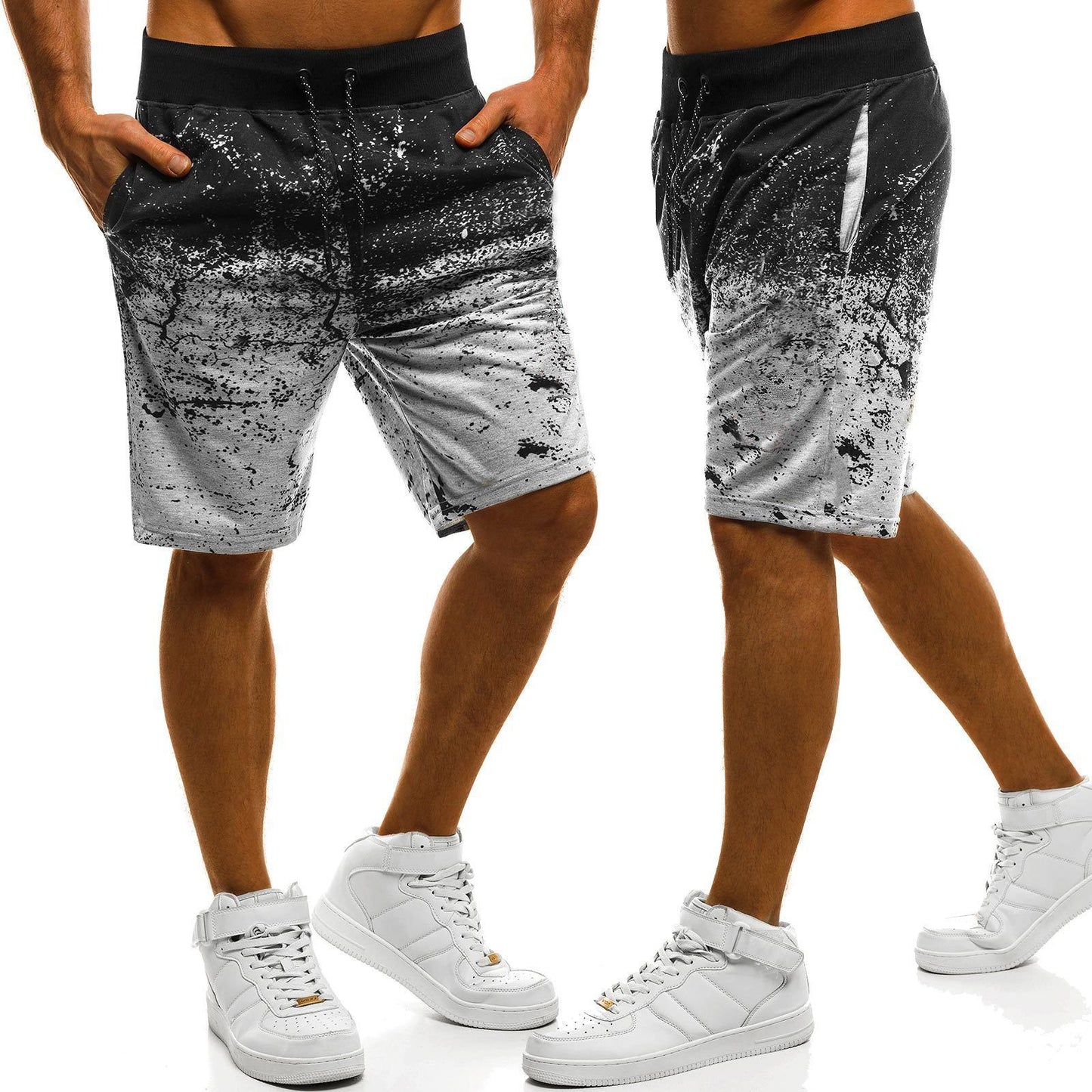 Summer Men's Casual Shorts Sports Pants Slim Beach Pants Men Product in formation Style: Sports Pants type: straight type Pants length: five-point pants/pants Waist type: mid-waist Pants placket: Tether closure Thickness: General Pattern: plain Main fabri