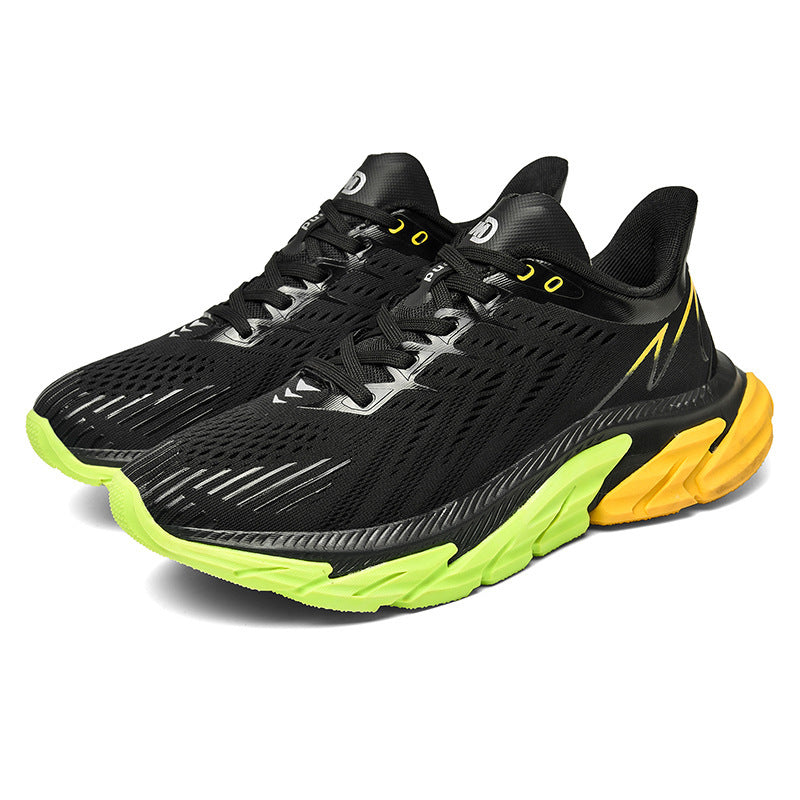 Men's Sports Shoes Sneakers New Shock Absorption Air Cushion Ultra Light Breathable Men Casual Running Shoes Big Size 39-46 Product information: Product Category: Sports Casual Shoes style: Casual pattern: plain Upper material: mesh Wearing style: front t