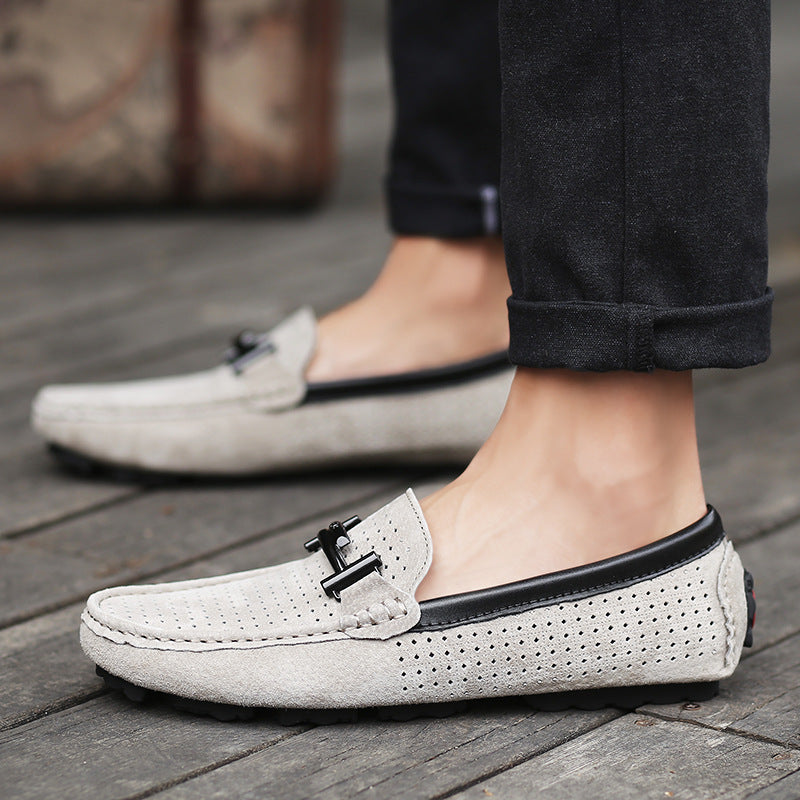 Breathable Men's Shoes Fashion Peas Shoes Men's Driving Shoes Product information Product category: Peas shoes Style: Casual Applicable gender: male Pattern: plain Upper material: suede Toe shape: round toe Heel height: flat heel Style: casual Sole Materi