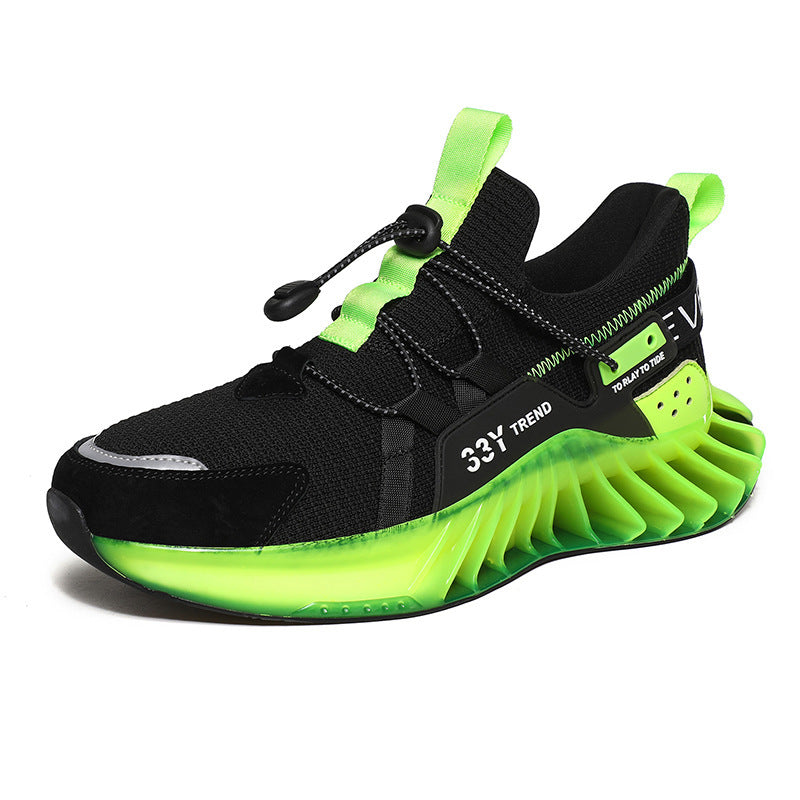 Men's Fly Woven Mesh Sports And Leisure Shoes Product information: Applicable gender: male Upper material: flying weave Sole material: TPU+popcorn Wearing style: front tie Heel shape: flat heel Inside material: mesh Opening depth: shallow mouth (below 7cm