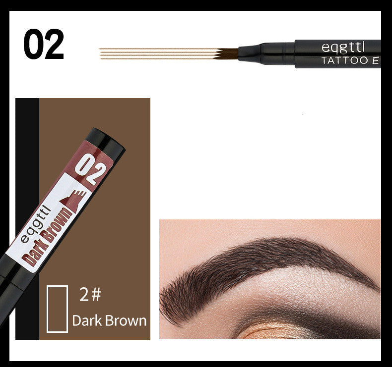 Anti-Sweat And Non-Fading Plastic Eyebrow Product information: Product category: eyebrow powder Color: Multicolor Specifications: normal specifications Model: Four-forked eyebrow pencil Packing list: Eyebrow pencil*1 Anti-Sweat And Non-Fading Plastic Eyeb