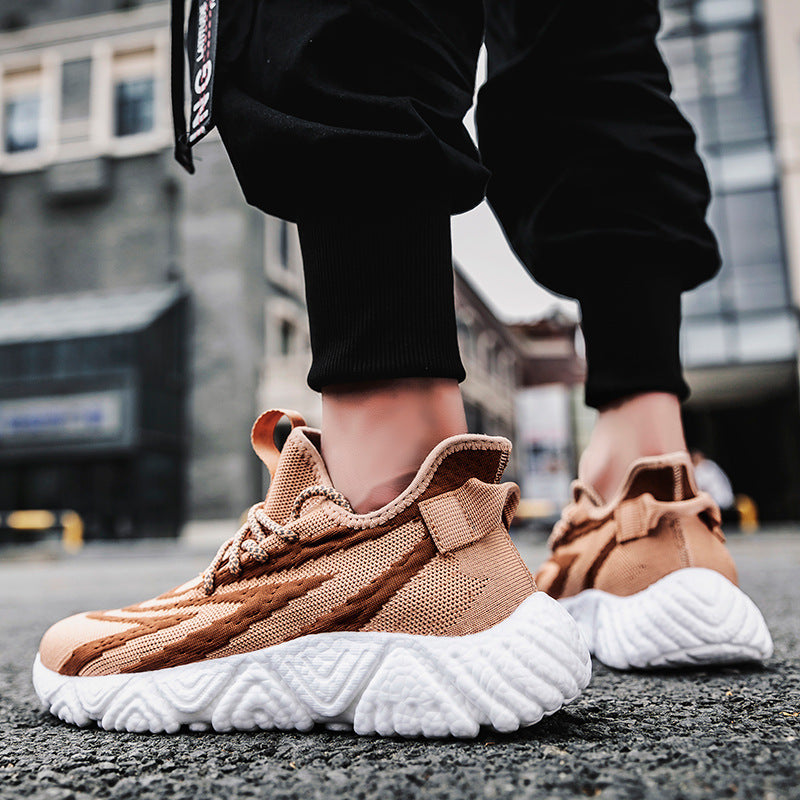 Korean Style Thin Sport Fly Woven Mesh Spot Men's Shoes Product information: Applicable age: Youth (18-40 years old) Suitable season: summer, spring, autumn Popular elements: color matching style: Casual Applicable gender: male Pattern: Color matching Upp